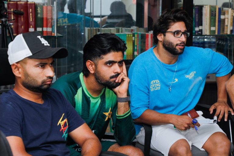 Cricketers attending Beaconhouse communication skills training in partnership with PCB.